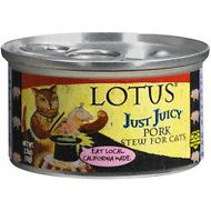 Lotus Just Juicy Pork Stew Grain-Free Canned Cat Food